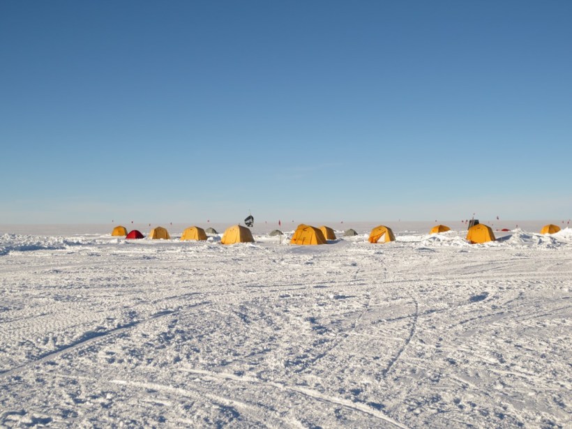 Tent City At Night